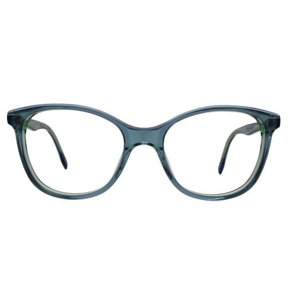 BCBGMAXAZRIA Darby Teal Laminate Kids Size 47-16-125 Eyeglasses FRAMES-VERY GOOD - Picture 3 of 12